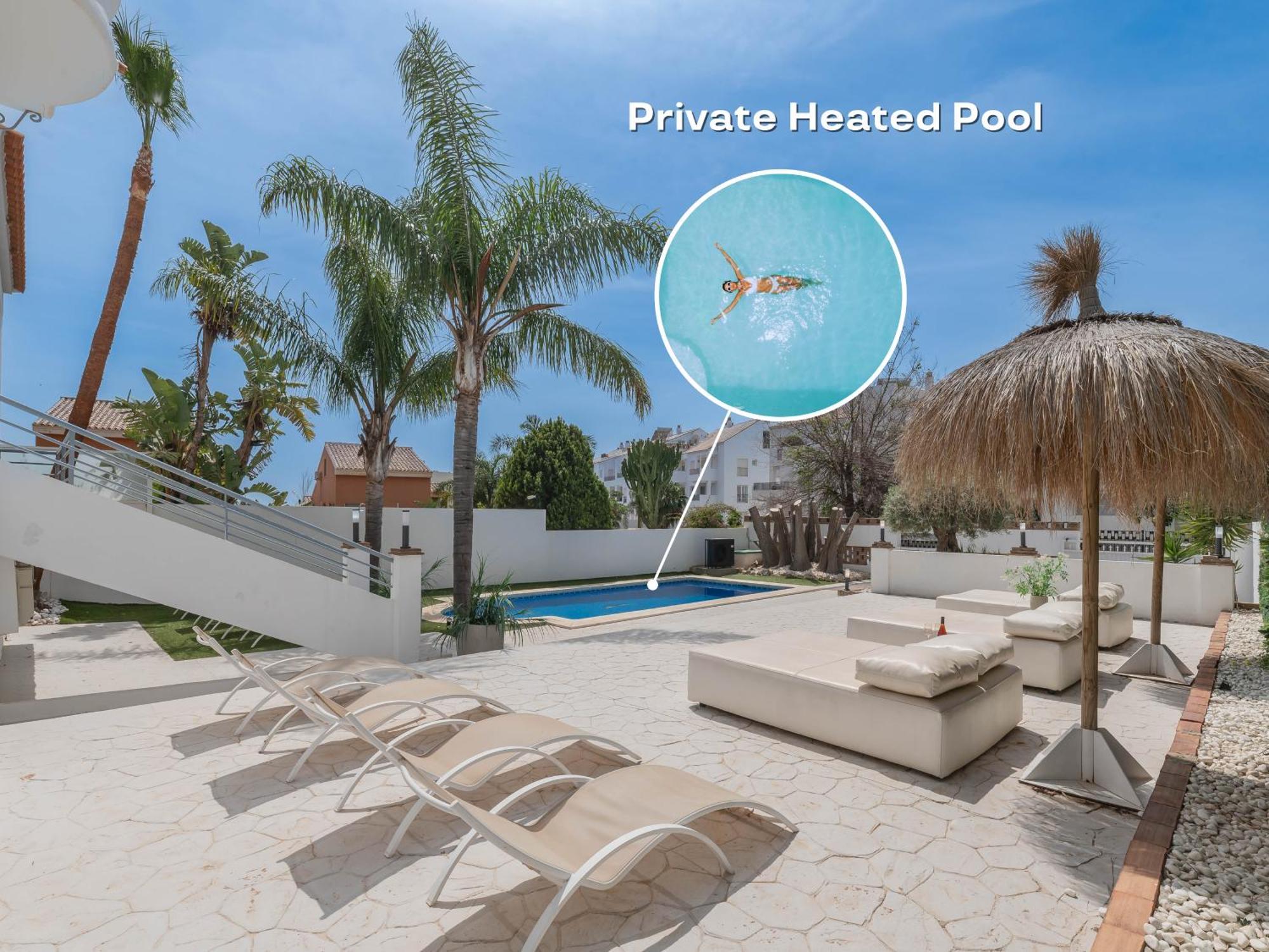 Vacation Marbella: Sunny Camelia Villa with Heated Pool and Cinema Benalmadena Exterior photo